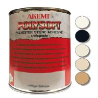 Мраморная шпатлевка Akemi Poly-soft 1.65 кг., Чёрная  0150